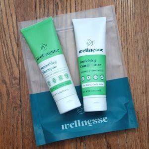 Wellnesse Smoothing Shampoo & Enriching Conditioner - NEW - Curly Silicone Free